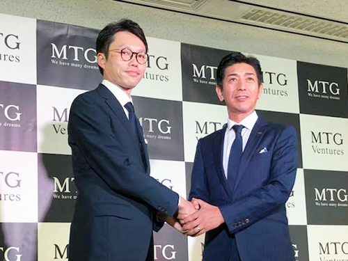 ＭＴＧＶｅｎｔｕｒｅｓの藤田豪社長（写真左）とＭＴＧの松下剛社長